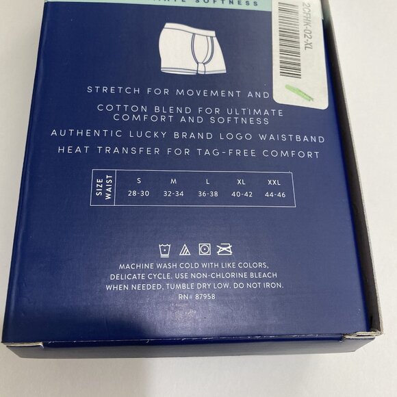 LUCKY BRAND Men’s Boxer Briefs Stretch multicolor Cotton  XL 3 Pack Softness NEW - Picture 8 of 10